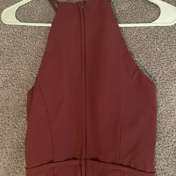 David’s Bridal Maroon Bridesmaid/Formal Dress - Picture 4 of 4
